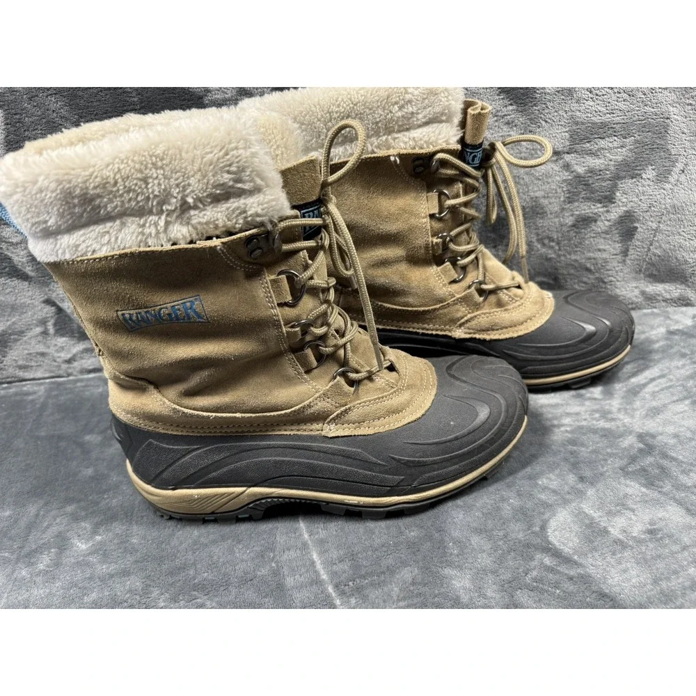 Ranger Women's 9 Winter Snow Boots With Removable Liners Faux Fur Thermolite